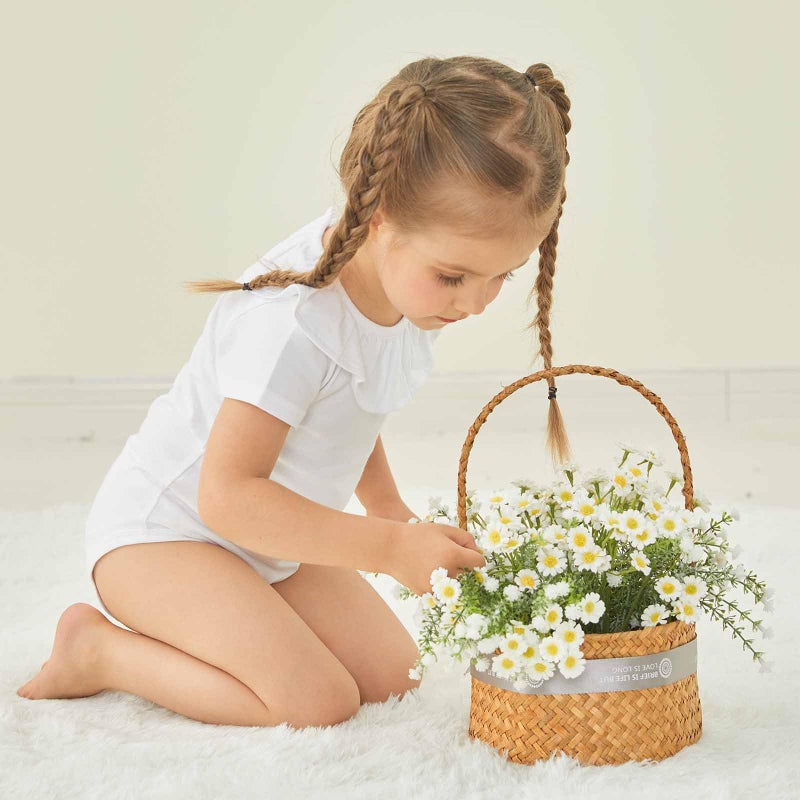 بيور بورن بدلة للجسم للفتيات الصغيرات من بيوربورن بأكمام قصيرة من القطن للرضع قطعة واحدة بياقة مكشكشة، مقاس 9-12 شهرًا باللون الأبيض - Image 3